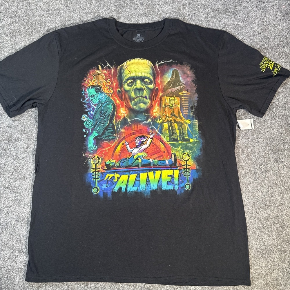 Universal Horror Nights 2021 Artist Signature Series Frankenstein Size XL NWT